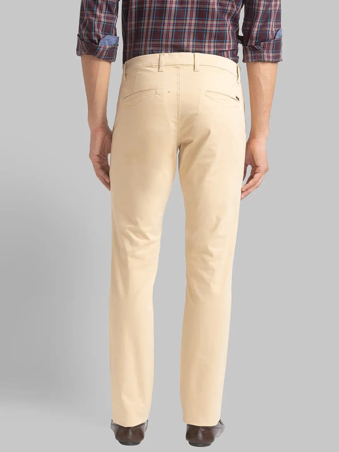 Men Tapered Fit Dark Grey Trouser
