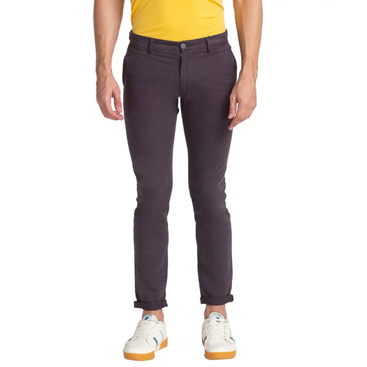 Men Tapered Fit Medium Khaki Trouser