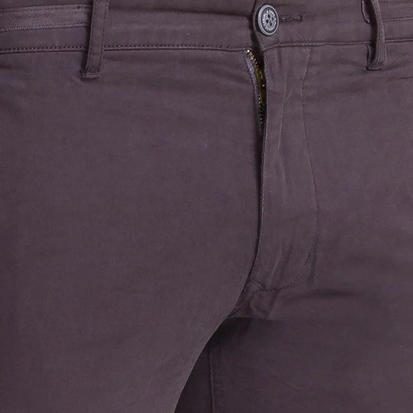 Men Tapered Fit Medium Khaki Trouser