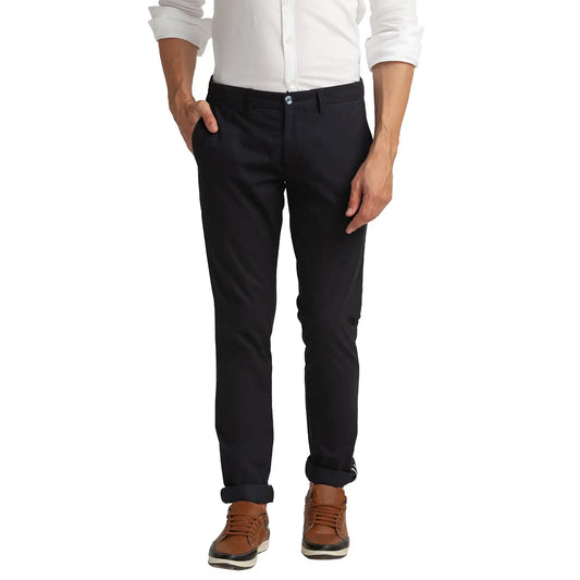Men Tapered Fit Medium Green Trouser
