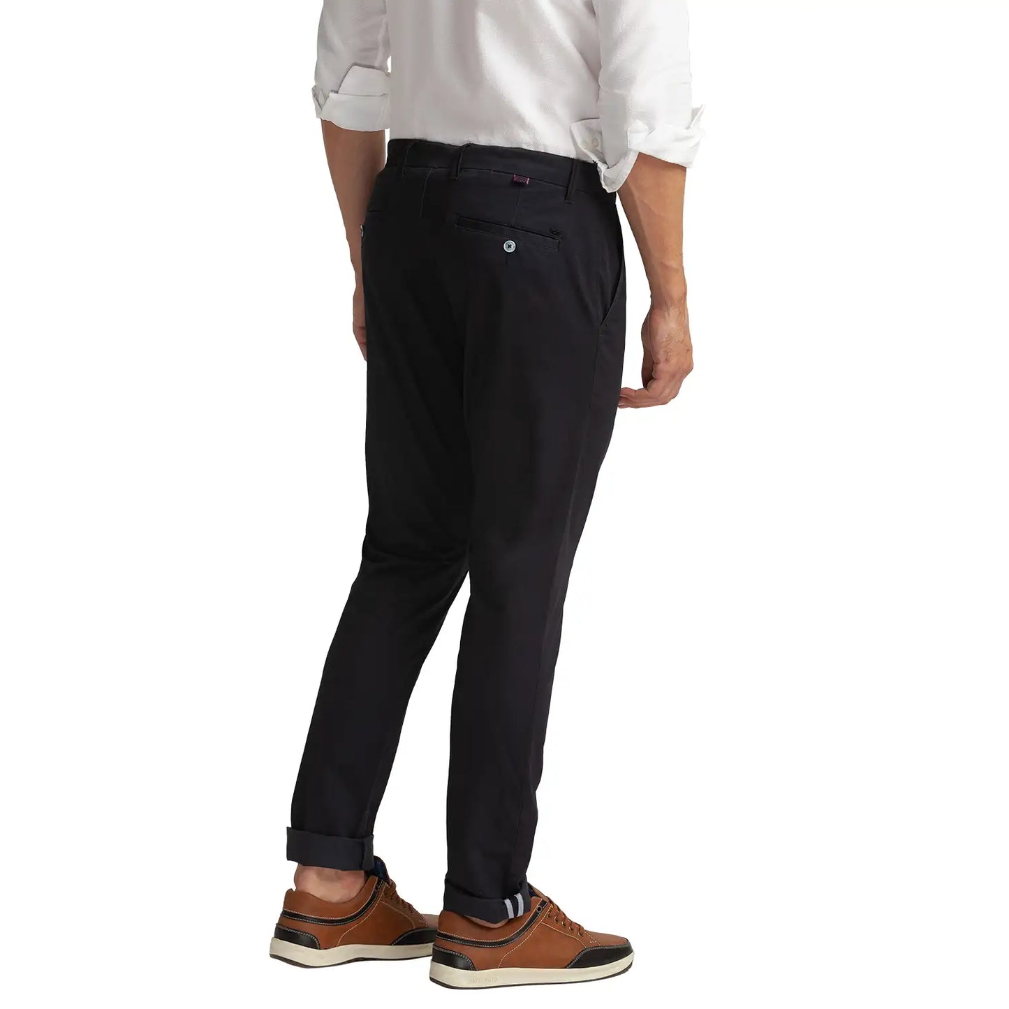 Men Tapered Fit Medium Green Trouser