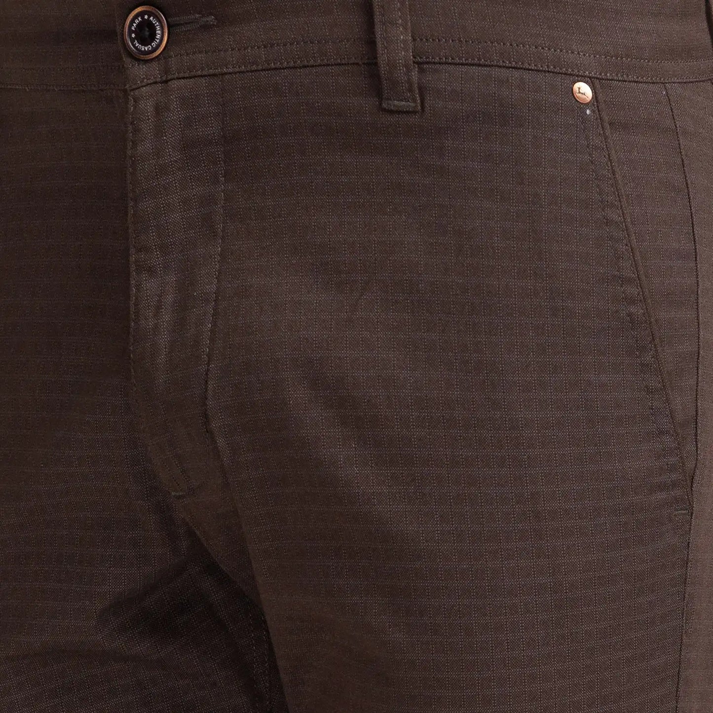 Men Slim Fit Dark Blue Trouser