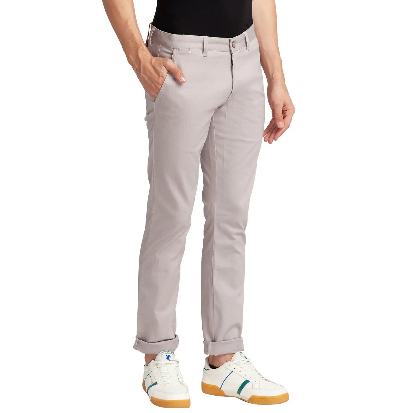 Men Tapered Fit Fancy Violet Trouser