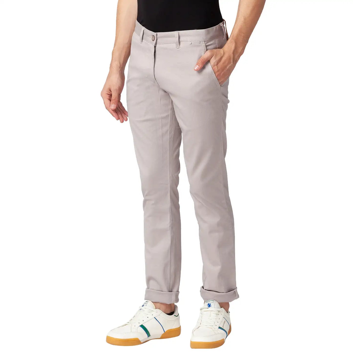 Men Tapered Fit Fancy Violet Trouser