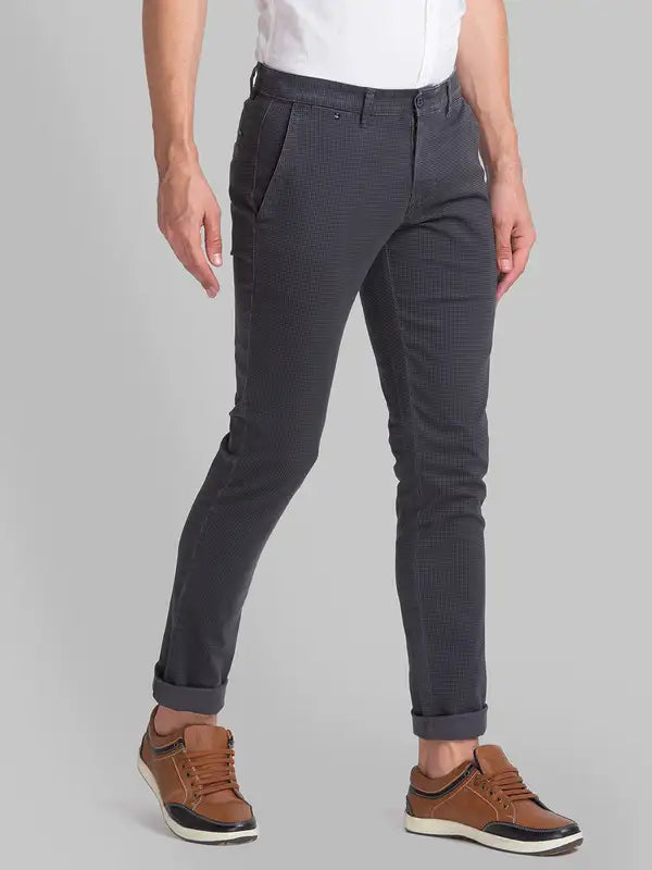 Men Lrt Fit Green Trouser