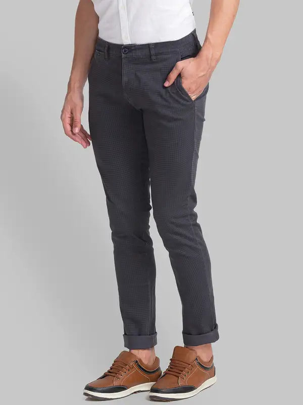 Men Lrt Fit Green Trouser