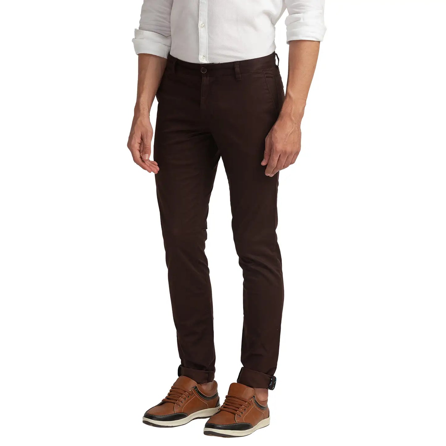 Men Slim Fit Light Fawn Chinos