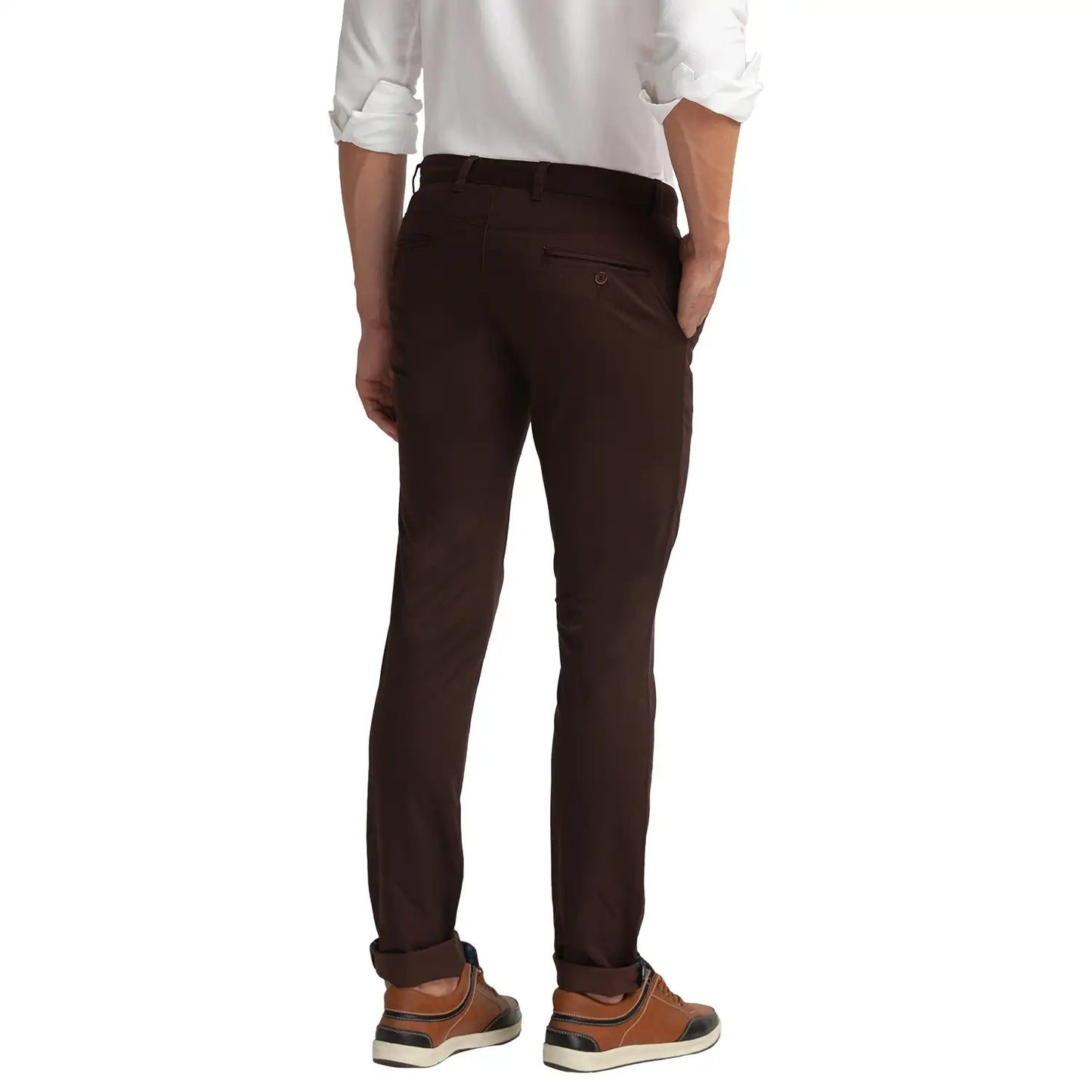 Men Slim Fit Light Fawn Chinos