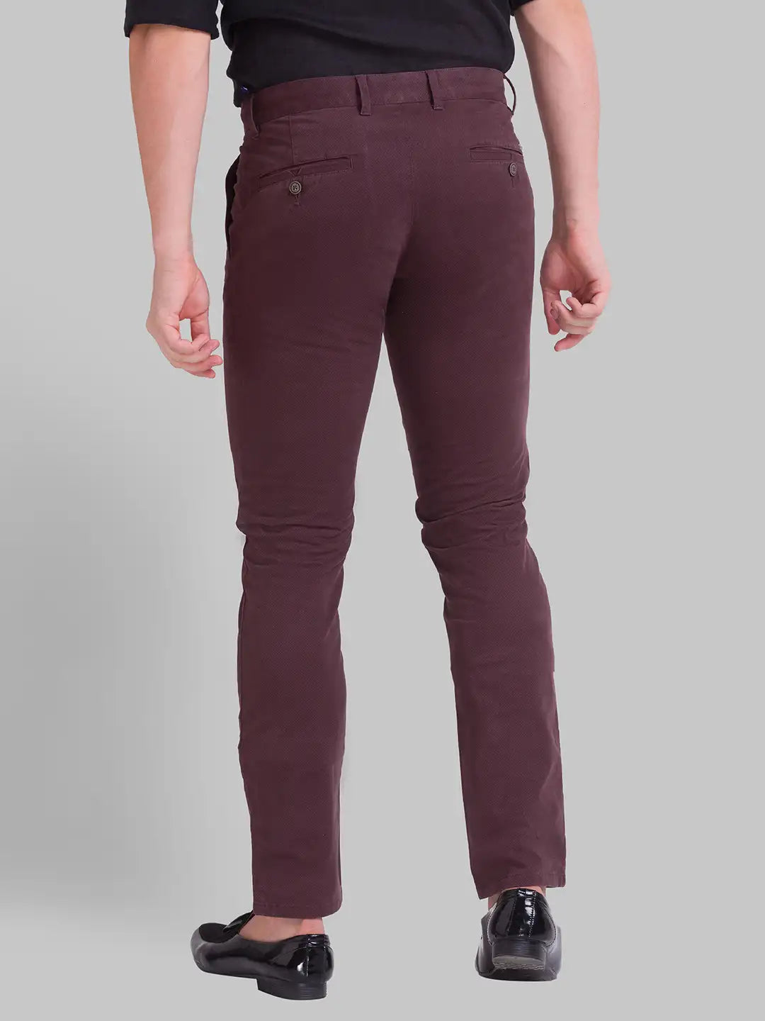 Men Tapered Fit Medium Grey Trouser