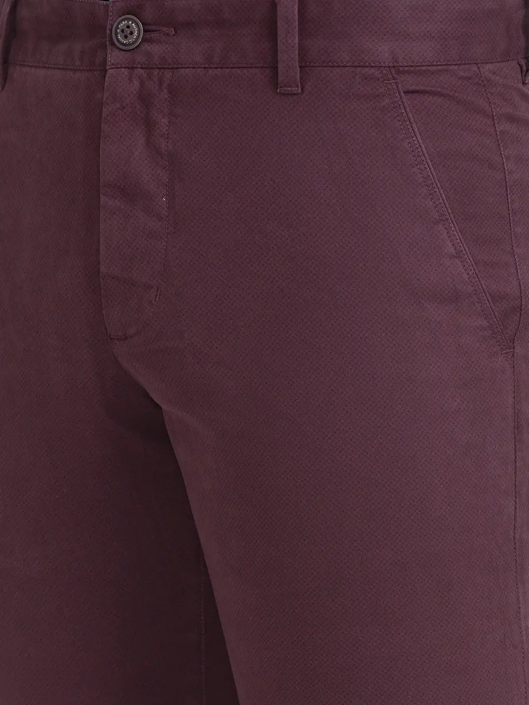 Men Tapered Fit Medium Grey Trouser