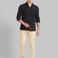 Men Tapered Fit Dark Grey Chinos
