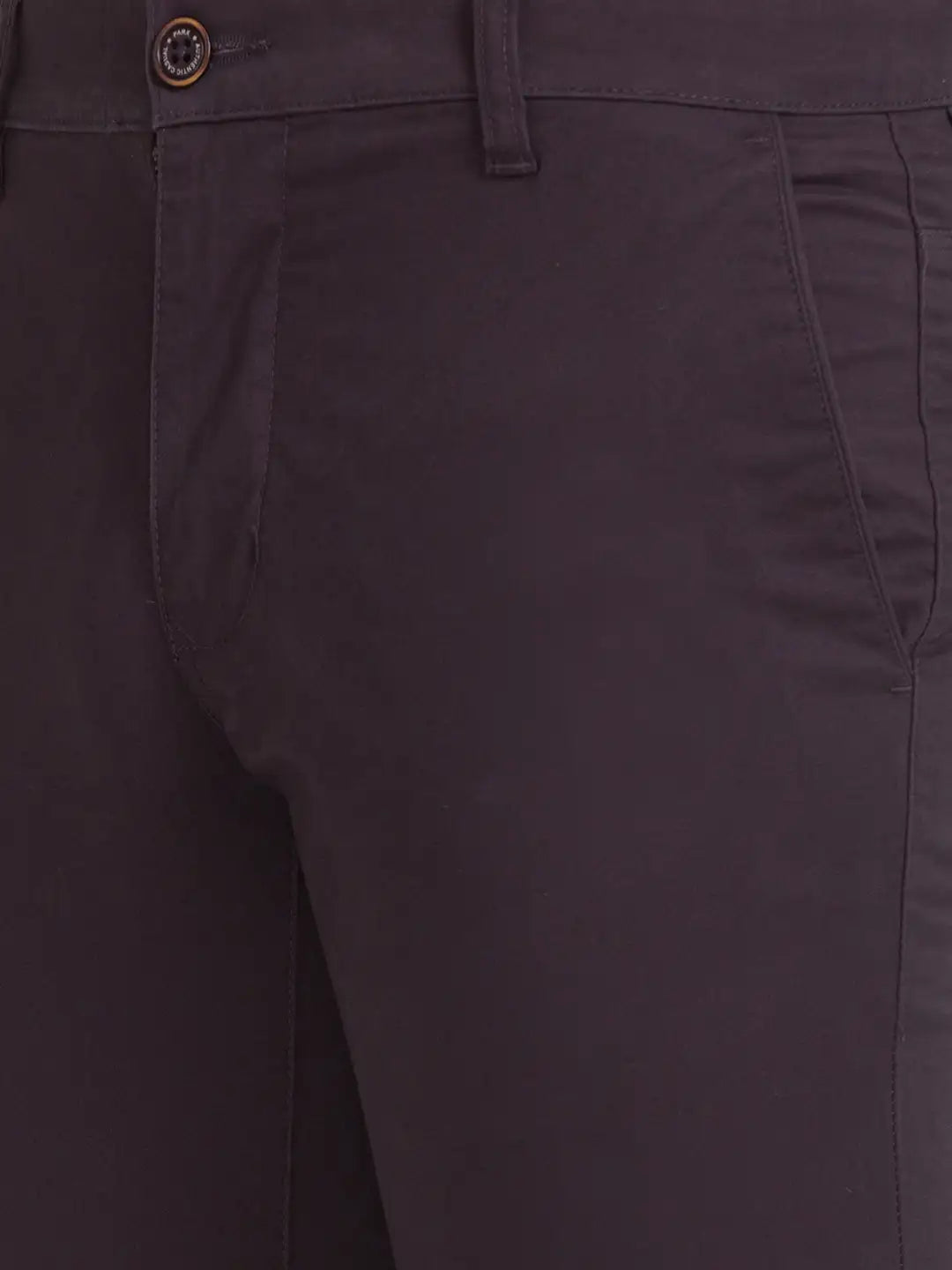 Men Tapered Fit Medium Khaki Chinos