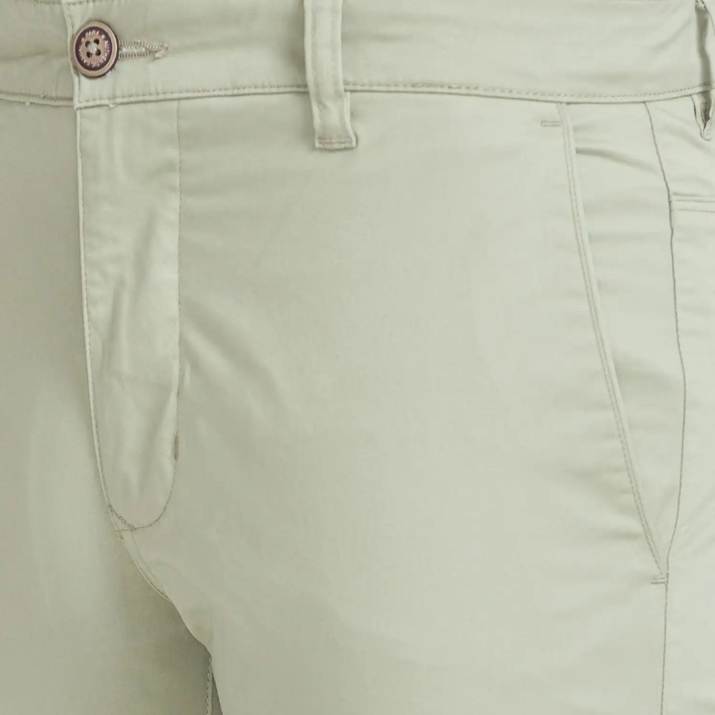 Men Tapered Fit Dark Khaki Trouser