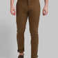 Men Slim Fit Medium Fawn Trouser