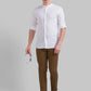 Men Slim Fit Medium Fawn Trouser