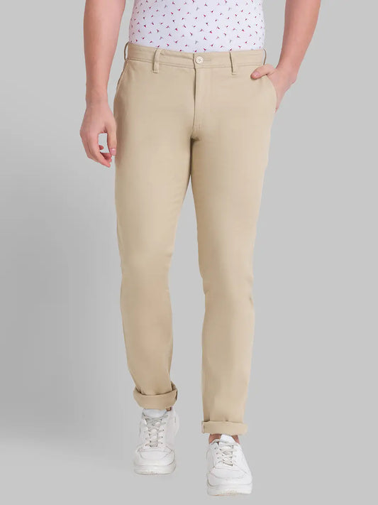 Men Slim Fit Dark Grey Trouser