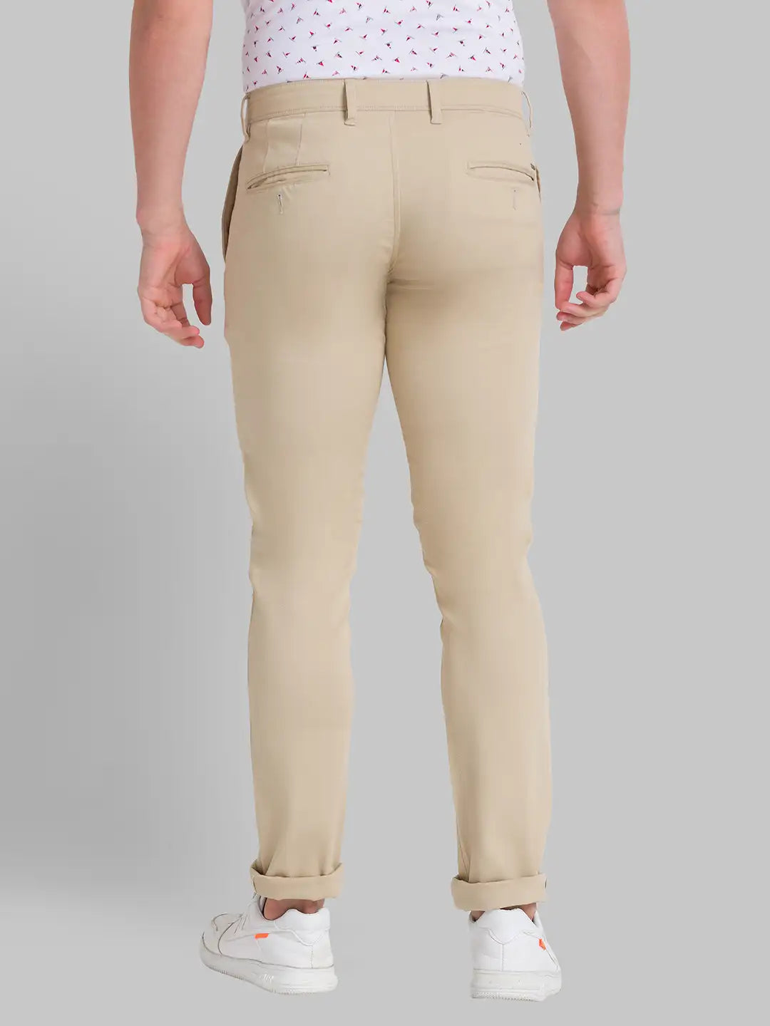 Men Slim Fit Dark Grey Trouser