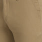 Men Slim Fit Dark Khaki Chinos