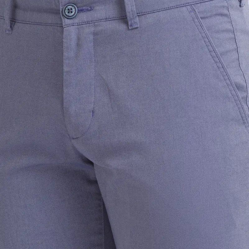 Men Slim Fit Khaki Trouser