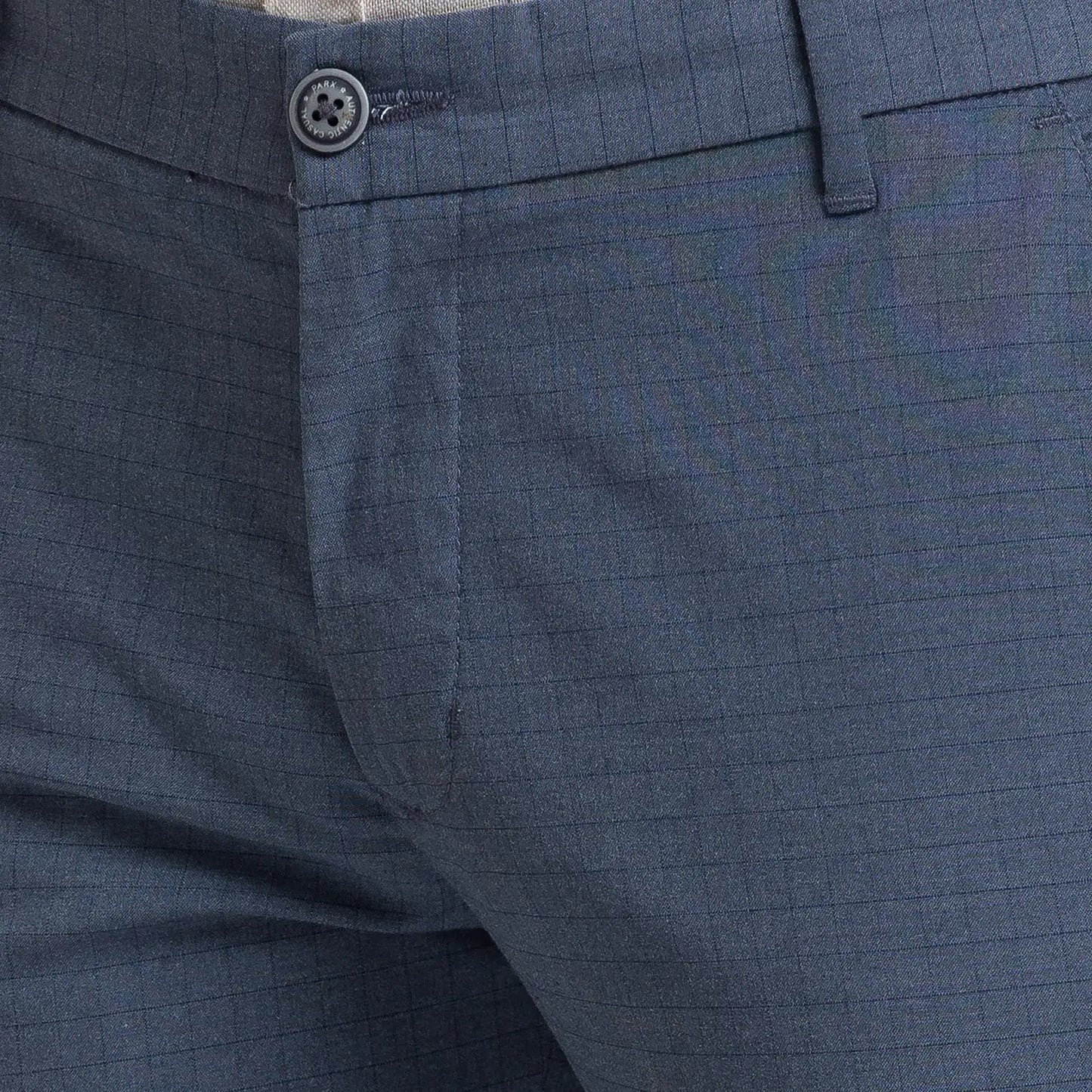 Men Regular Fit Blue Polo