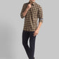 Men Tapered Fit Light Fawn Trouser