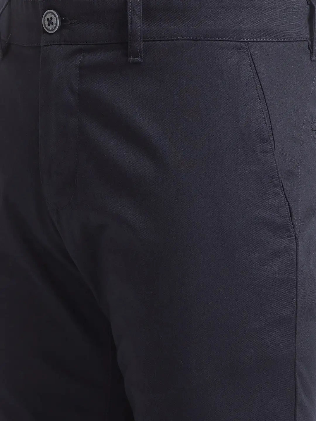 Men Tapered Fit Light Fawn Trouser