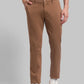Men Tapered Fit Dark Red Chinos