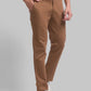 Men Tapered Fit Dark Red Chinos