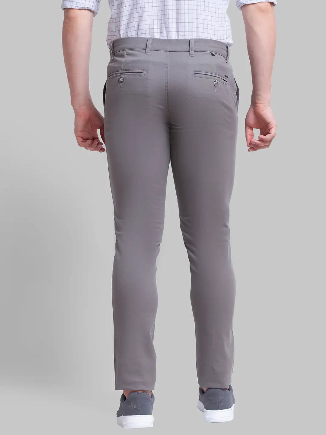 Men Tapered Fit Blue Trouser
