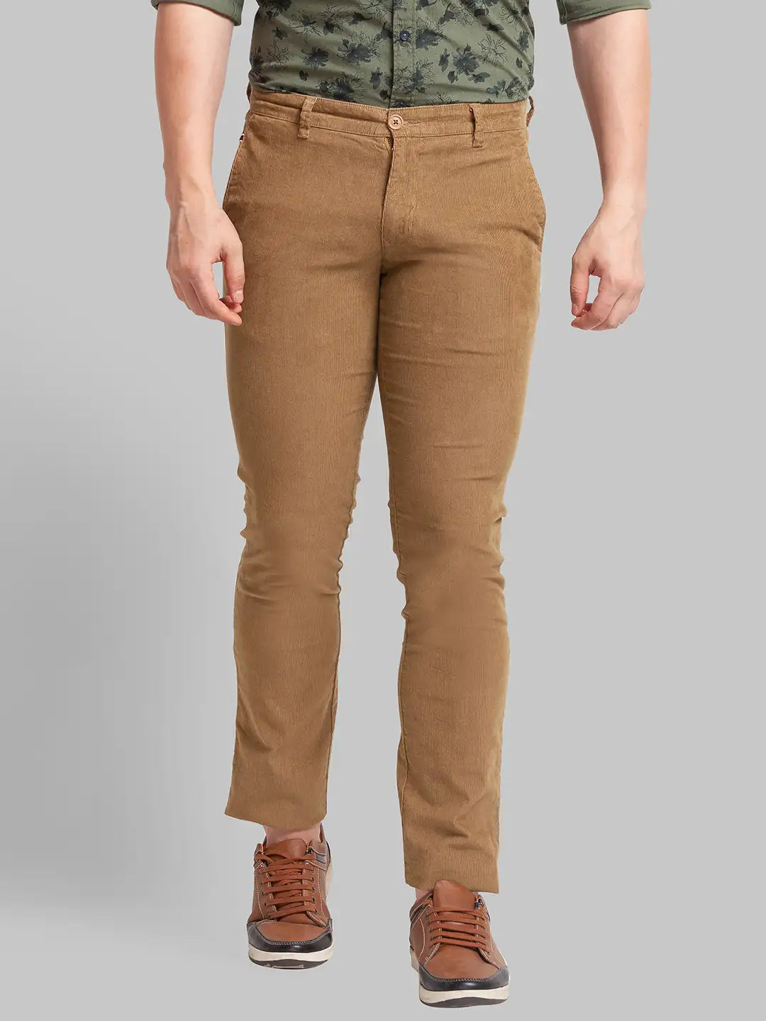 Men Tapered Fit Black Trouser