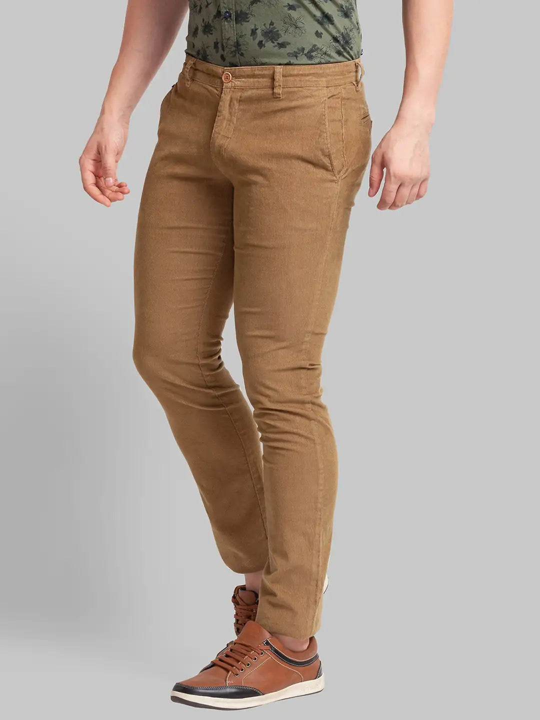 Men Tapered Fit Black Trouser