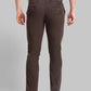 Men Tapered Fit Dark Brown Trouser