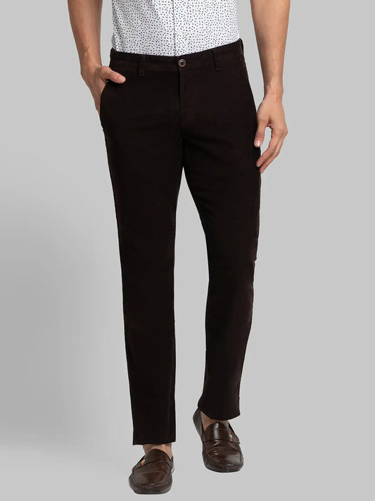 Men Tapered Fit Blue Trouser