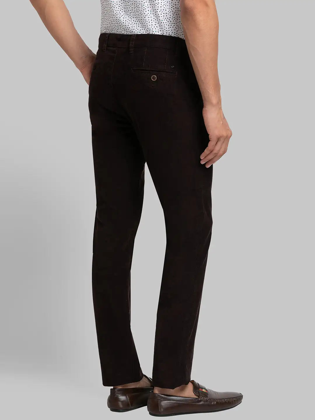 Men Tapered Fit Blue Trouser