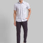 Men Tapered Fit Khaki Chinos