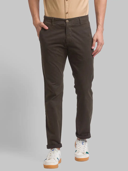 Men Tapered Fit Light Fawn Chinos