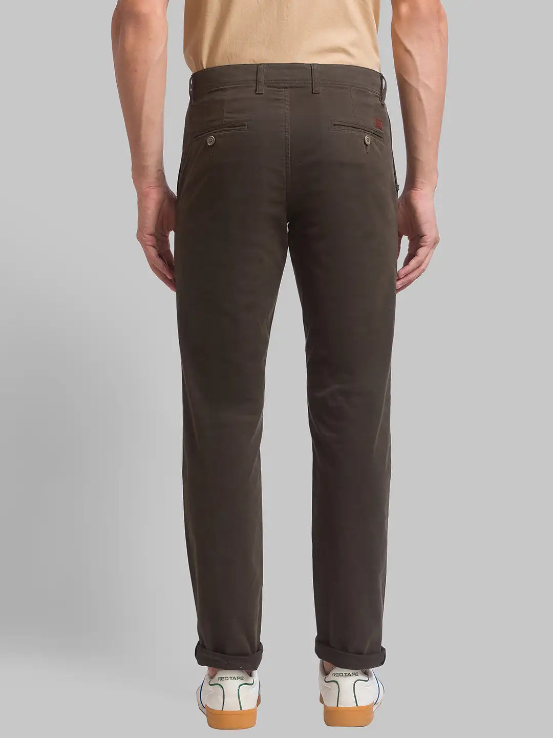 Men Tapered Fit Light Fawn Chinos
