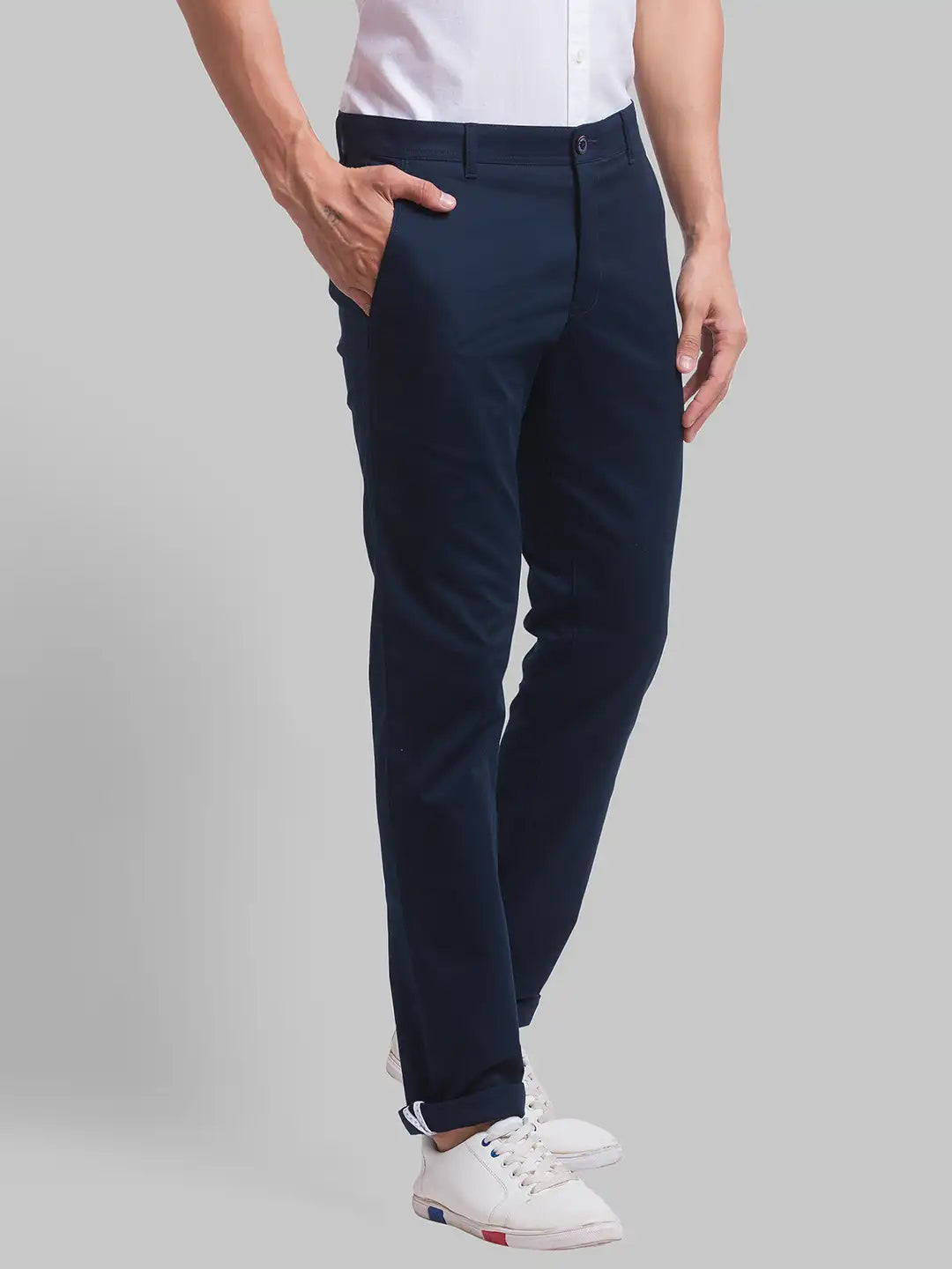 Men Tapered Fit Light Fawn Chinos