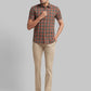 Men Tapered Fit Blue Chinos & Trouser