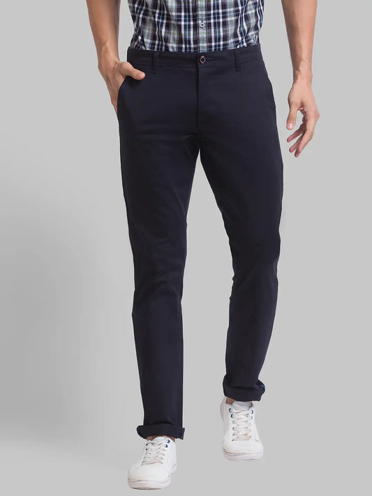 Men Tapered Fit Green Chinos