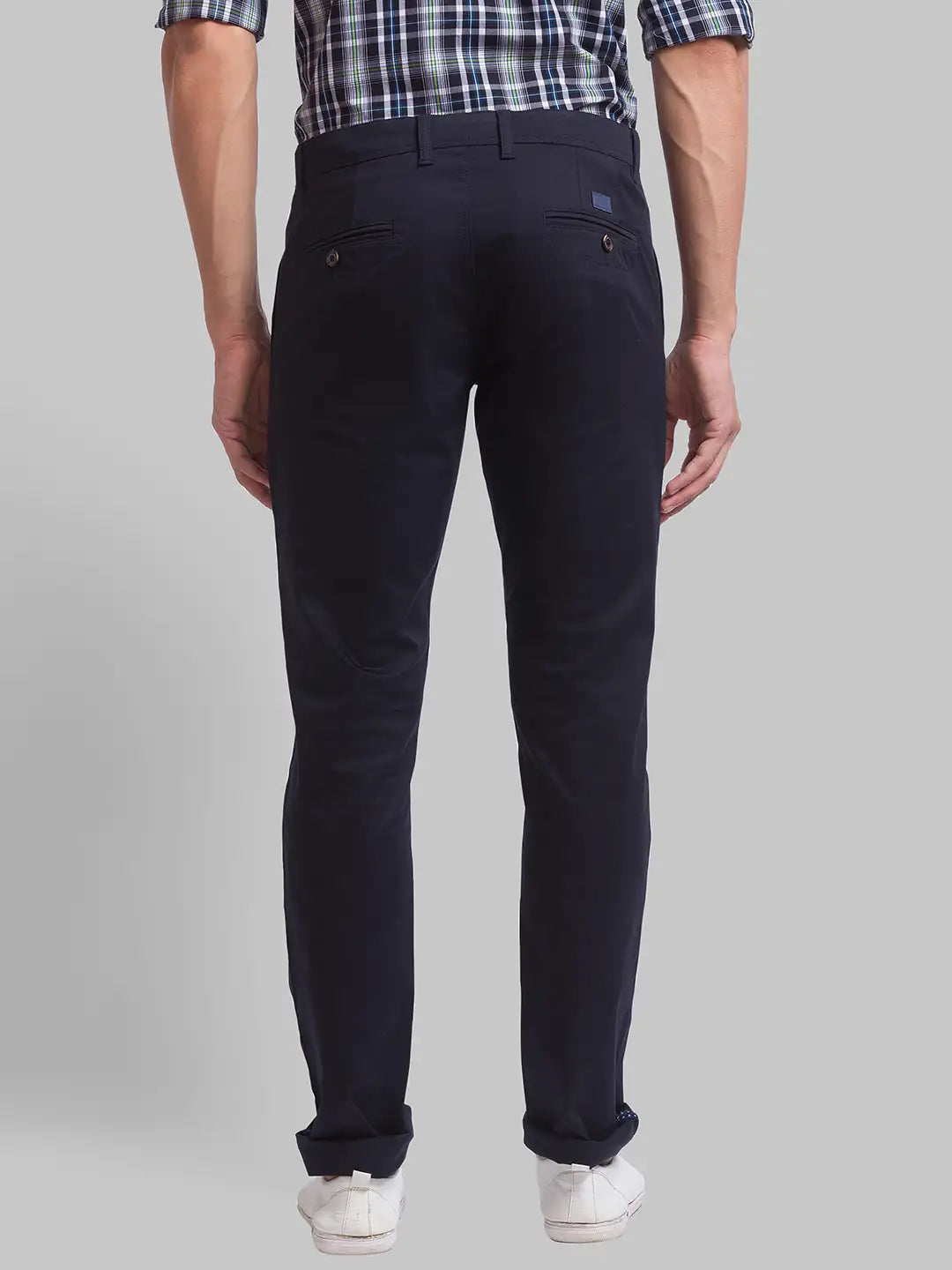Men Tapered Fit Green Chinos