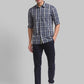 Men Tapered Fit Green Chinos