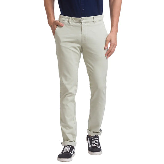 Men Slim Fit Black Trouser