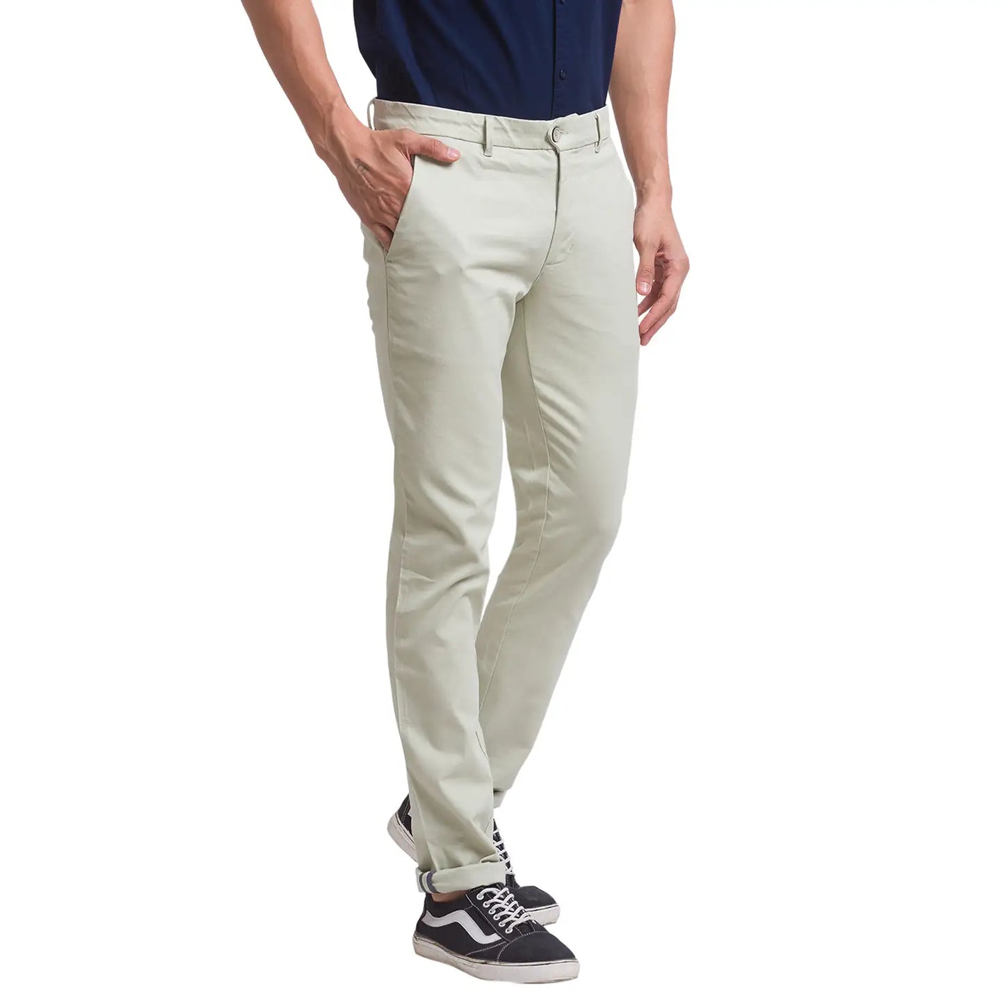 Men Slim Fit Black Trouser