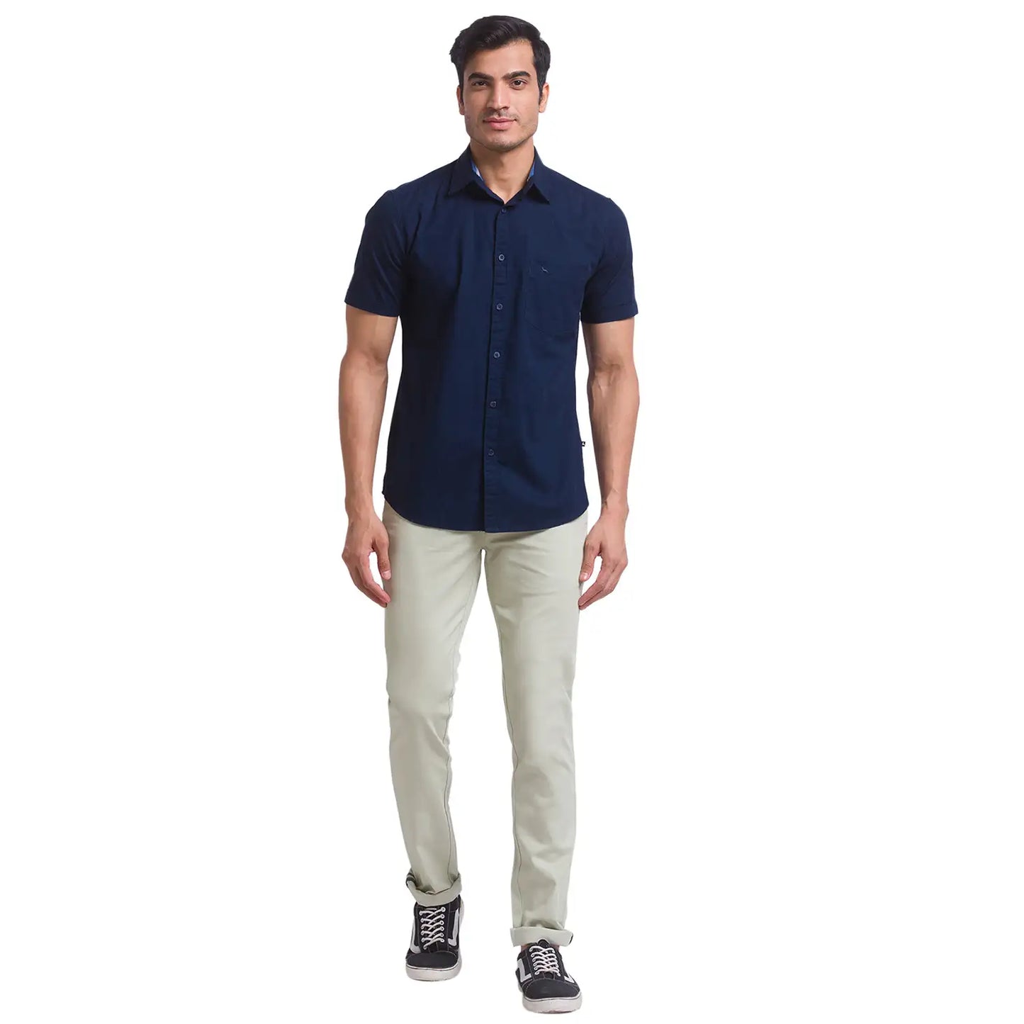 Men Slim Fit Black Trouser