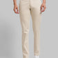 Men Tapered Fit White Chinos & Trouser