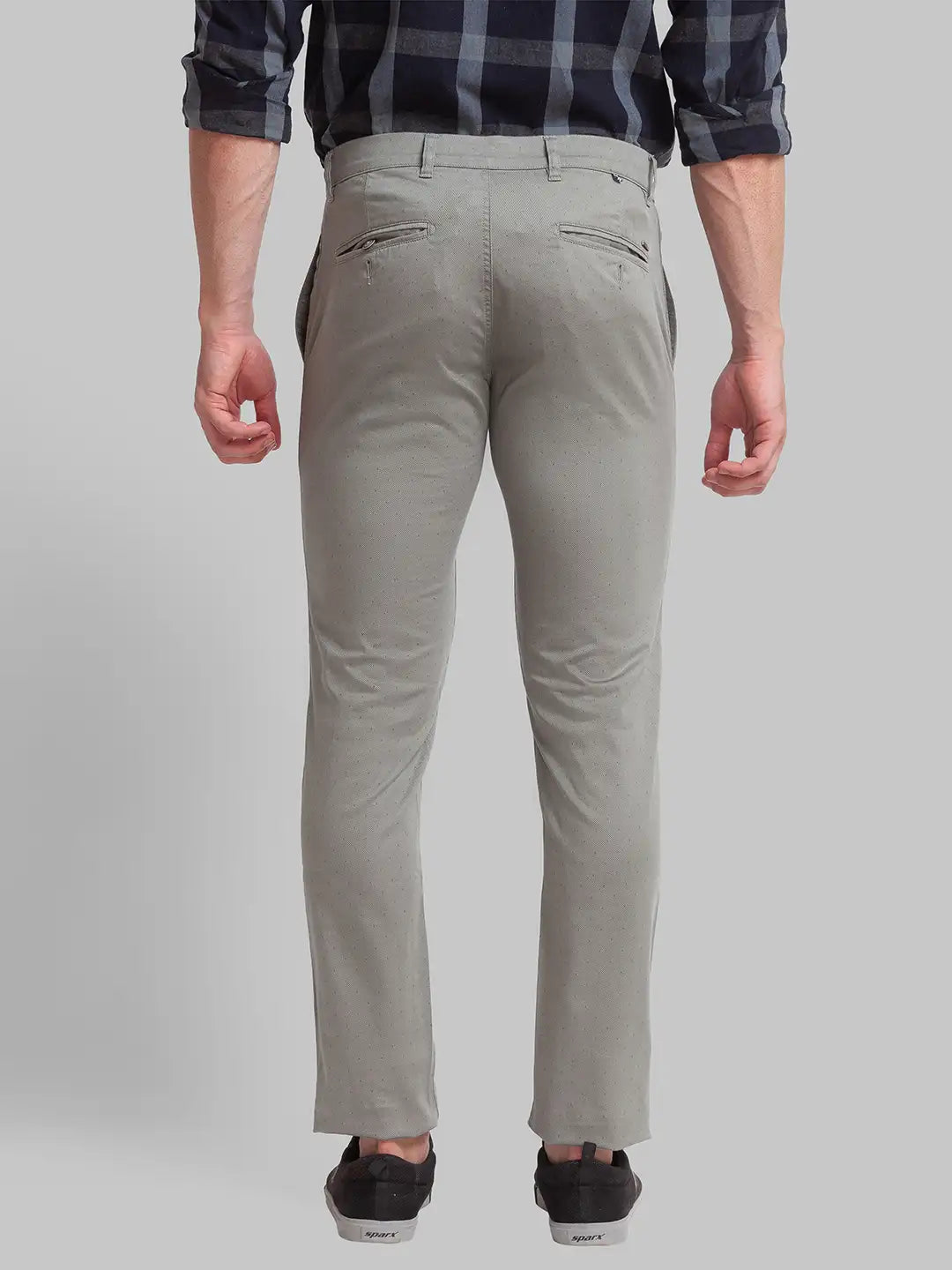 Men Tapered Fit Blue Trouser
