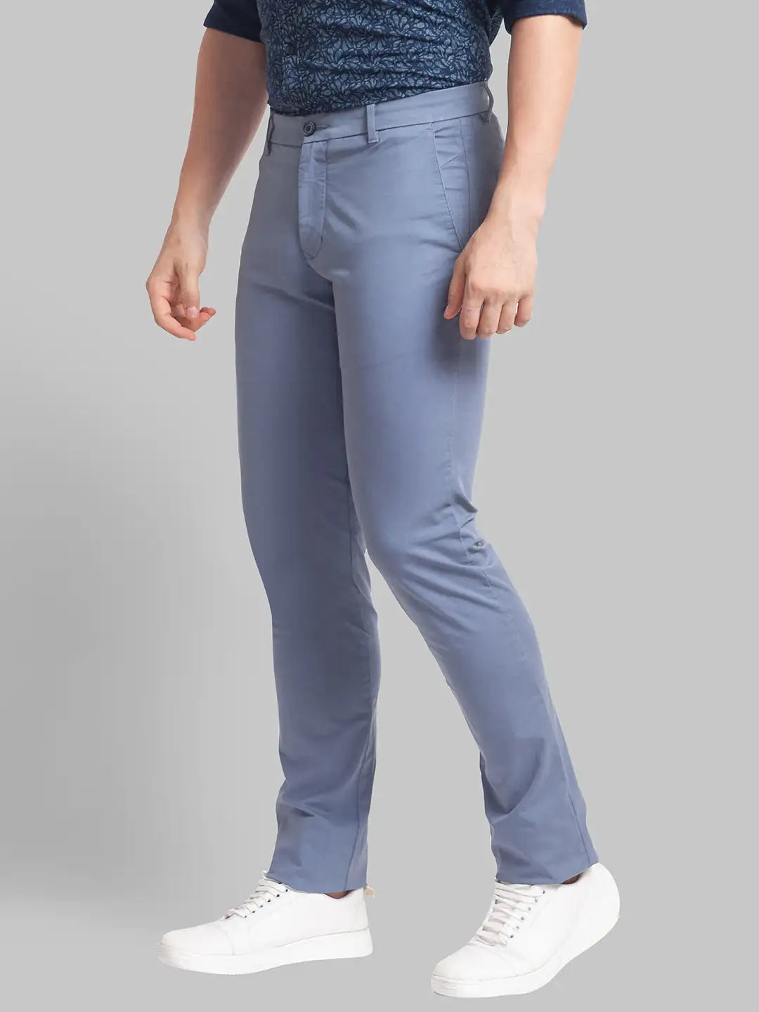 Men Tapered Fit Khaki Trouser