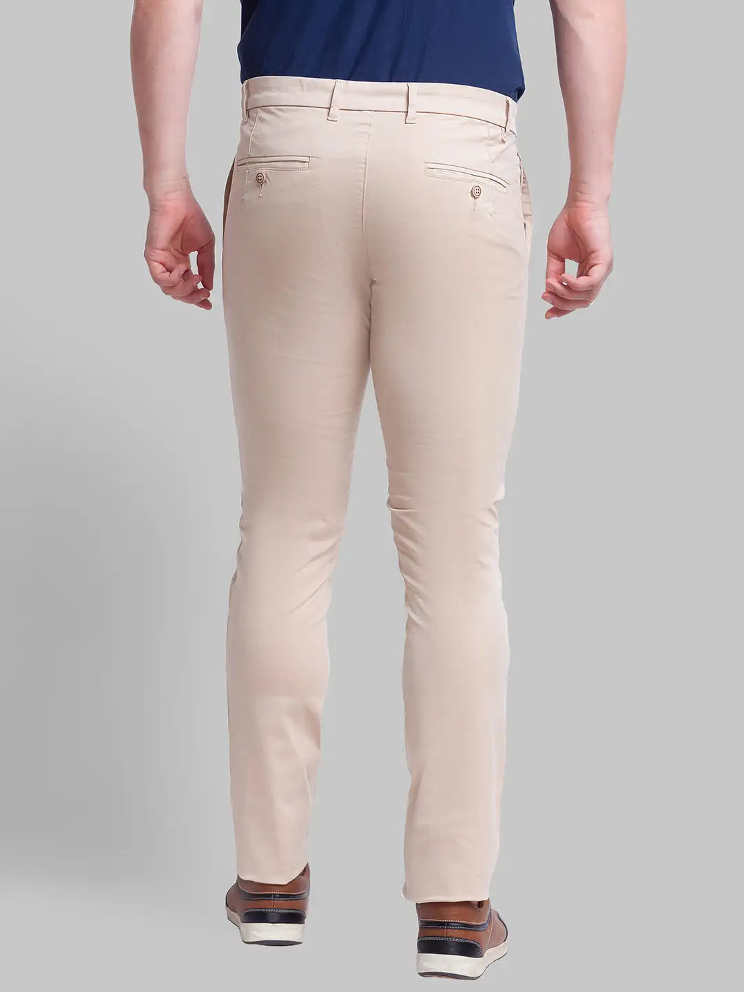 Men Tapered Fit Green Trouser