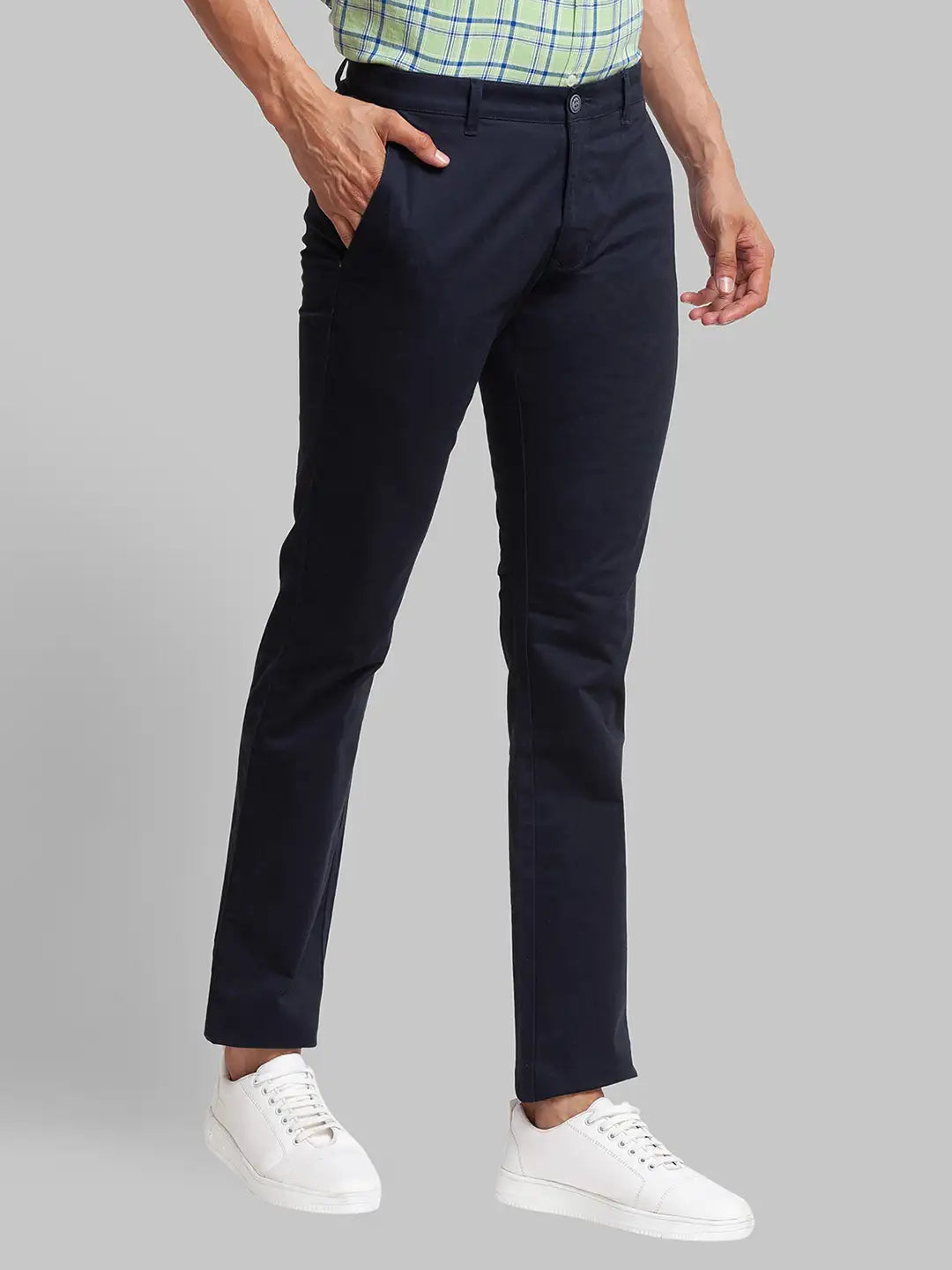 Men Tapered Fit Fawn Trouser
